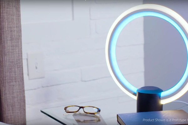 C by GE table lamp with Alexa