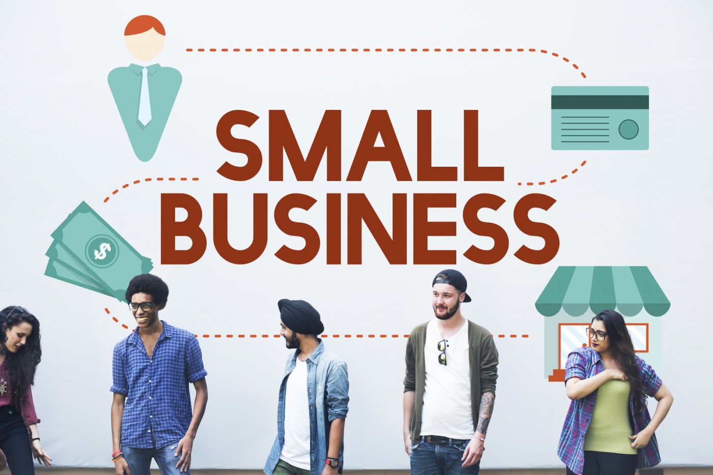 small business 紅色字