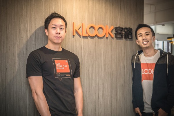 KLOOK客路聯合創辦人Eric Gnock Fah (左)、Ethan Lin (右)(圖片由KL