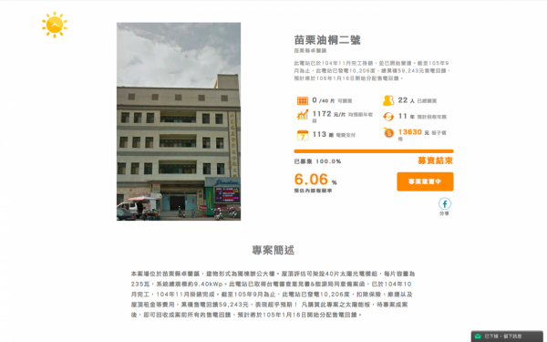 陽光伏特家專案