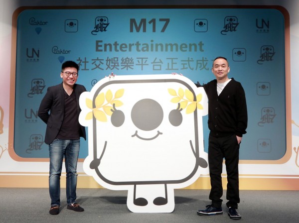 M17 執行長 潘杰賢(左)與M17 董事長 黃立成(右)