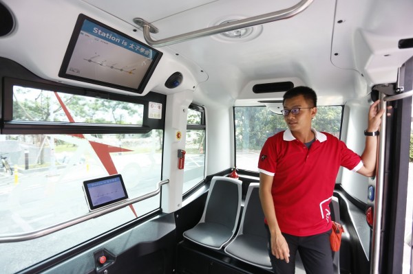 台大無人車試乘內部