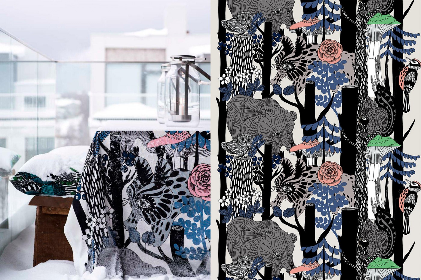和山貓 棕熊 貓頭鷹做兄弟 Marimekko新款印花走入森林秘境 Shoppingdesign