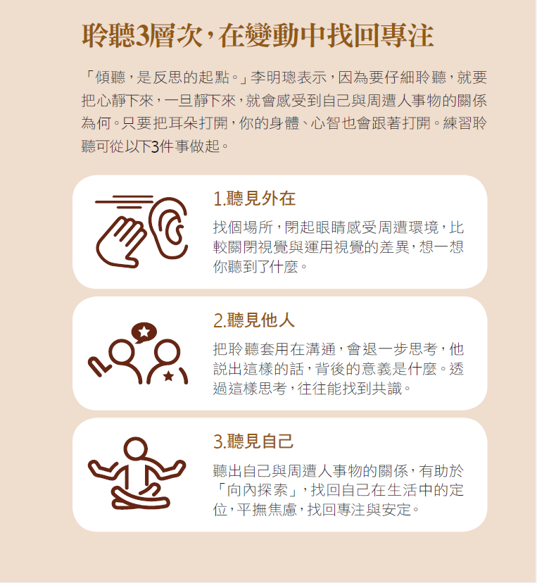 聆聽三層次