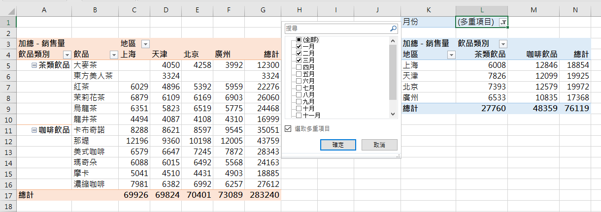 「多重彙總資料範圍」的樞紐分析6.png