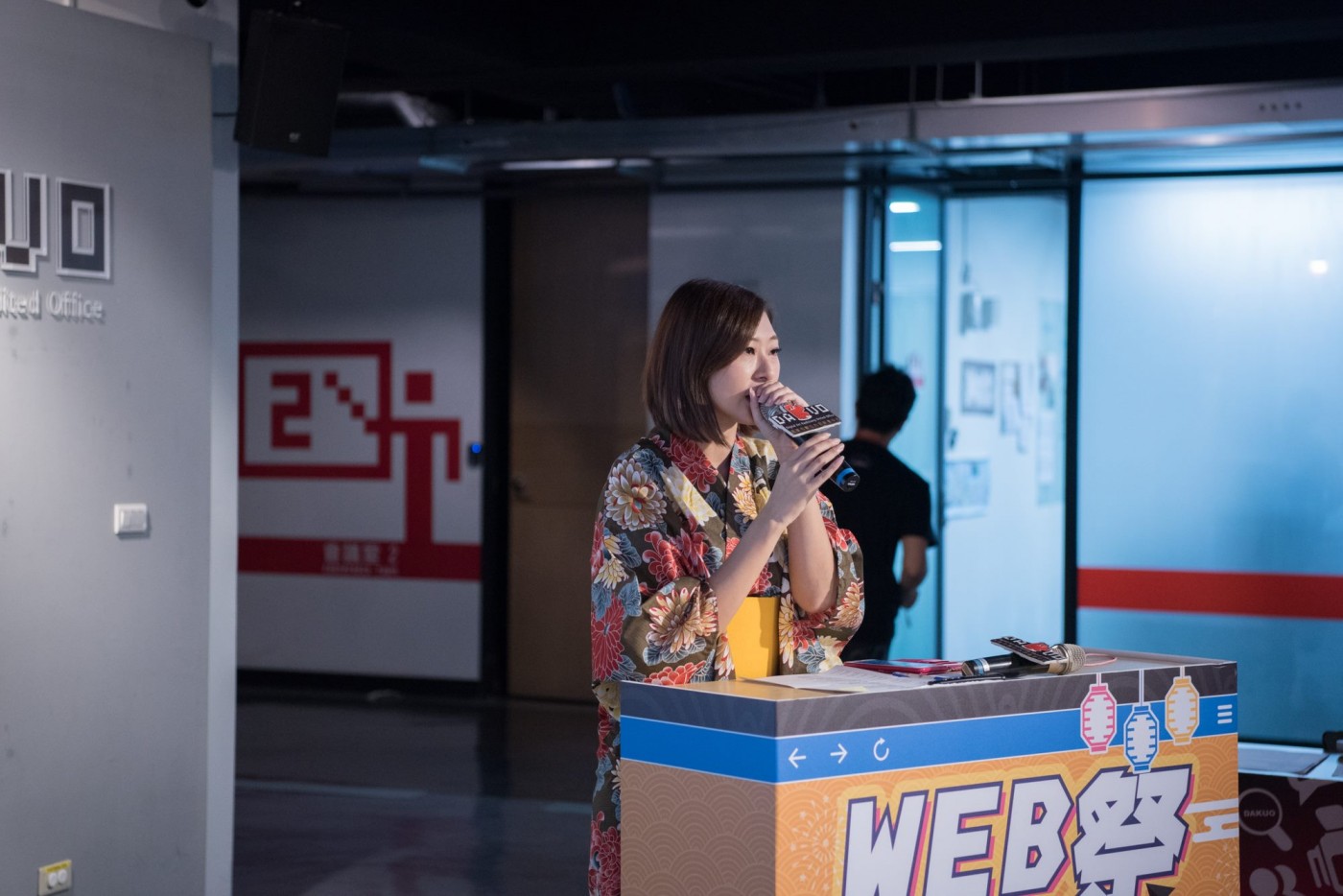 Nulab 台灣社群經理呂婕於現場擔任本屆Web Matsuri主持人