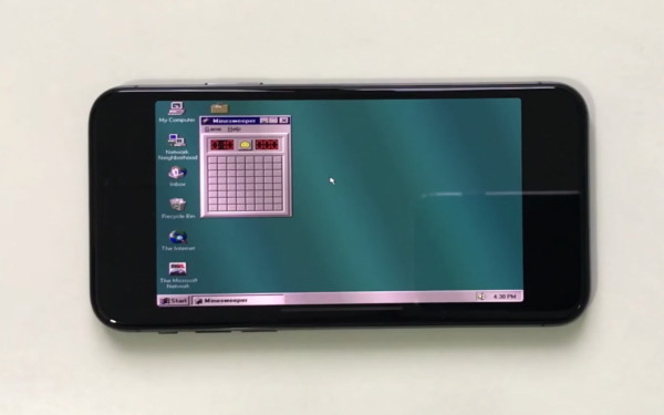 iPhone X Windows 95