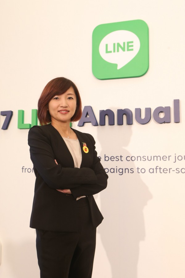 LINE全方位行銷方案分享會中LINE廣告事業部副總經理王俞蓉宣佈2018三大發展主軸.jpg
