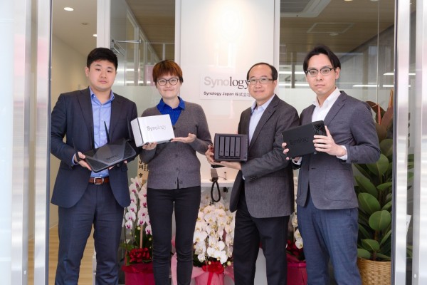 Synology 正式成立日本分公司,圖由左至右為日本分公司業務經理 田野久敏、行銷專員 宋宜倫、總