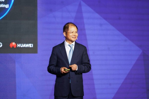 Huawei Rotating Chairman Eric Xu on GSMA shanghai.