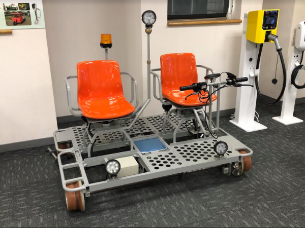 工研院替高鐵製作的電動巡軌車