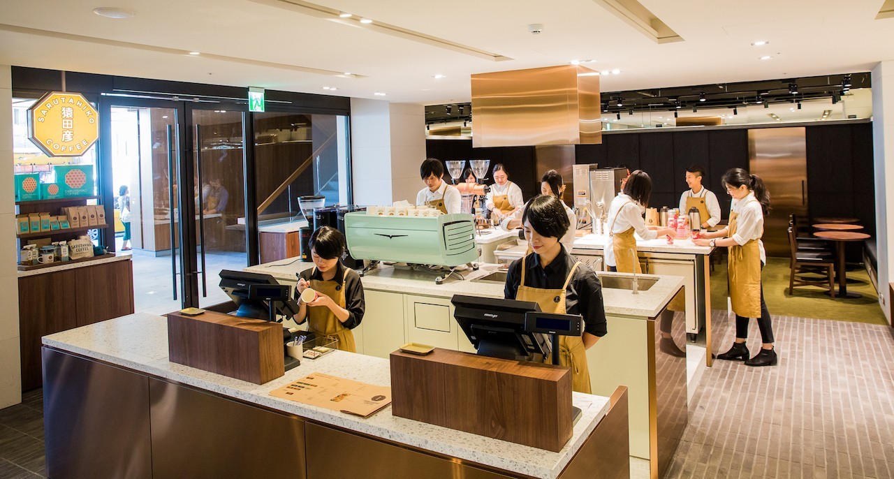 誠品生活南西1F|猿田彥珈琲|海外一號店採開放式吧台。.jpg