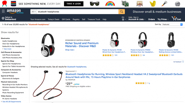 amazon page