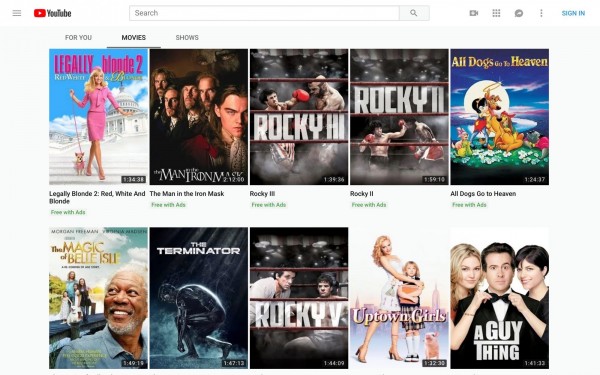 youtube free movies