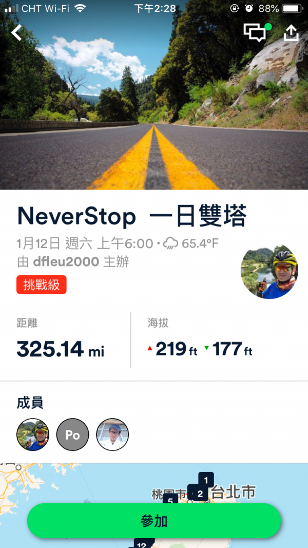 Velodash 實際活動畫面