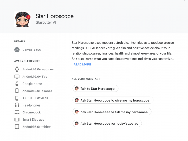 google assistant zora