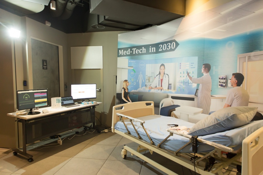 Scenes in Future Hospitals Displayed on the Screen