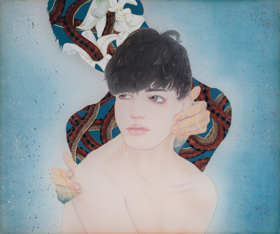 台中藝博-蔡幸穎Tsai,Hsing-Ying-翳影ICovered shadow I-絹本設色-3