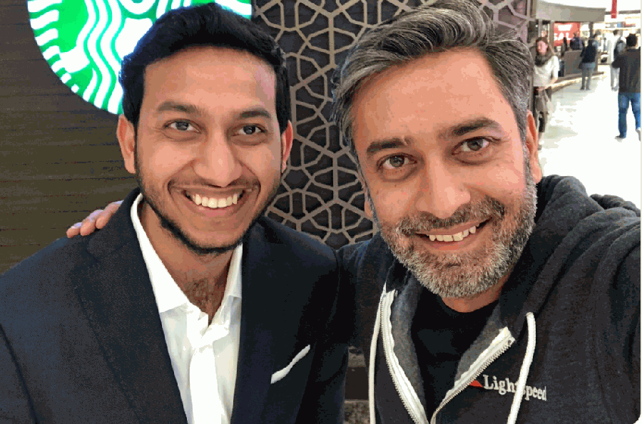 左為OYO創始人Ritesh Agarwal,右為光速印度合夥人Bejul Somaia.png