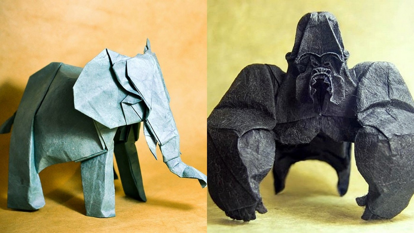 一張紙摺到底 西班牙音樂家的栩栩如生的 摺紙動物園 Shoppingdesign