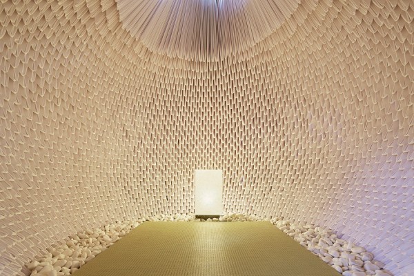 以 紙張 建築的寧靜空間 日本設計以和紙膠交疊出禪意 紙庵 Shoppingdesign