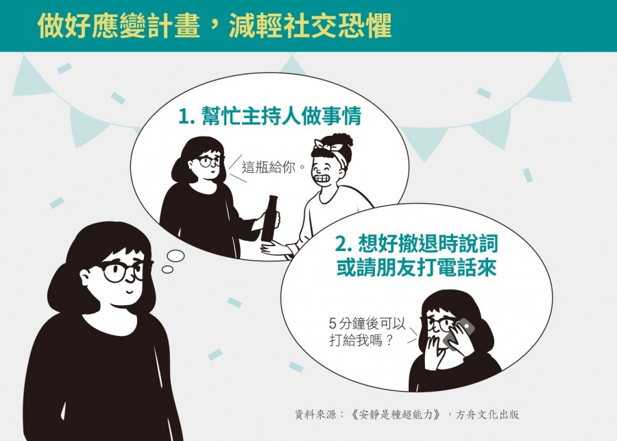 做好應變計畫,減輕社交恐懼