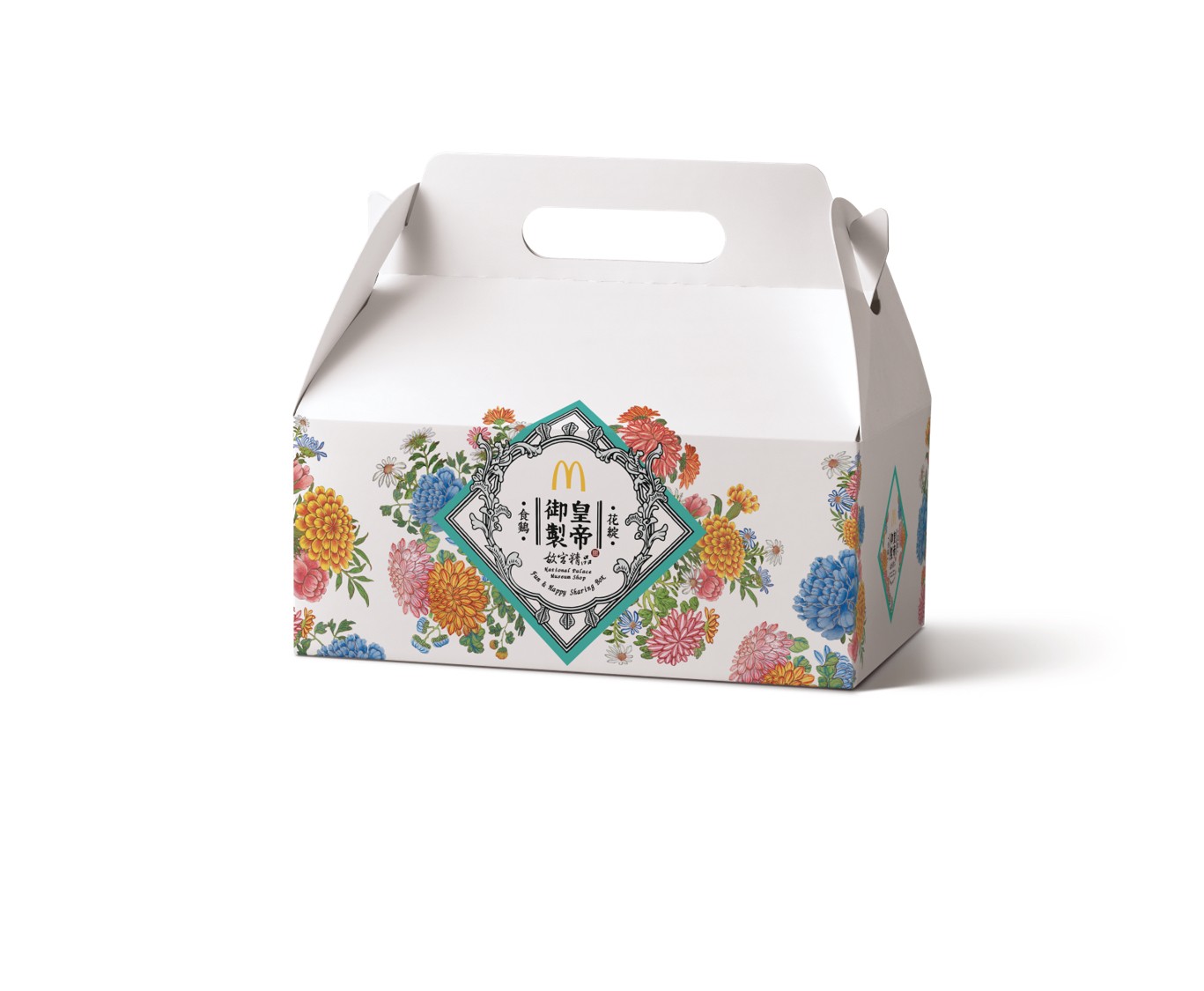 【圖說5】台灣麥當勞與故宮精品合作，精選清朝皇帝御製食器上的琺瑯彩瓷紋飾打造麥當勞分享盒「皇帝御製」