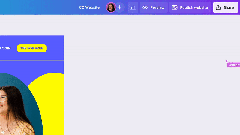 Canva website