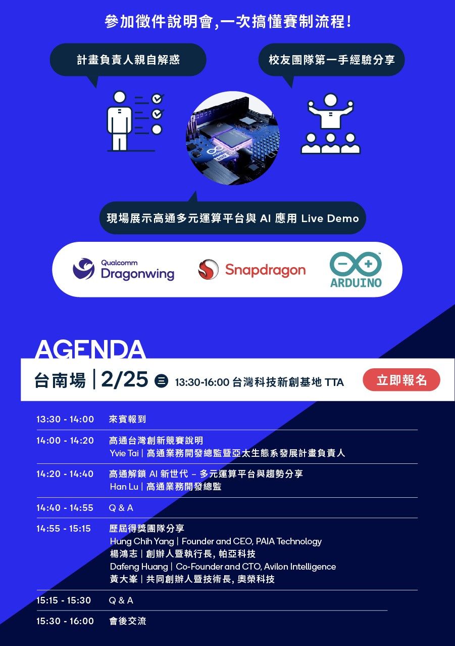 2026高通台灣創新競賽海報