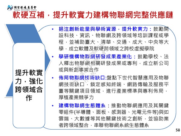 「亞洲・矽谷」軟硬互補,提昇軟實力建構物聯網完整供應鏈
